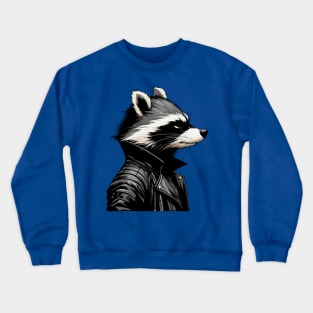 Cool Black Racoon Crewneck Sweatshirt